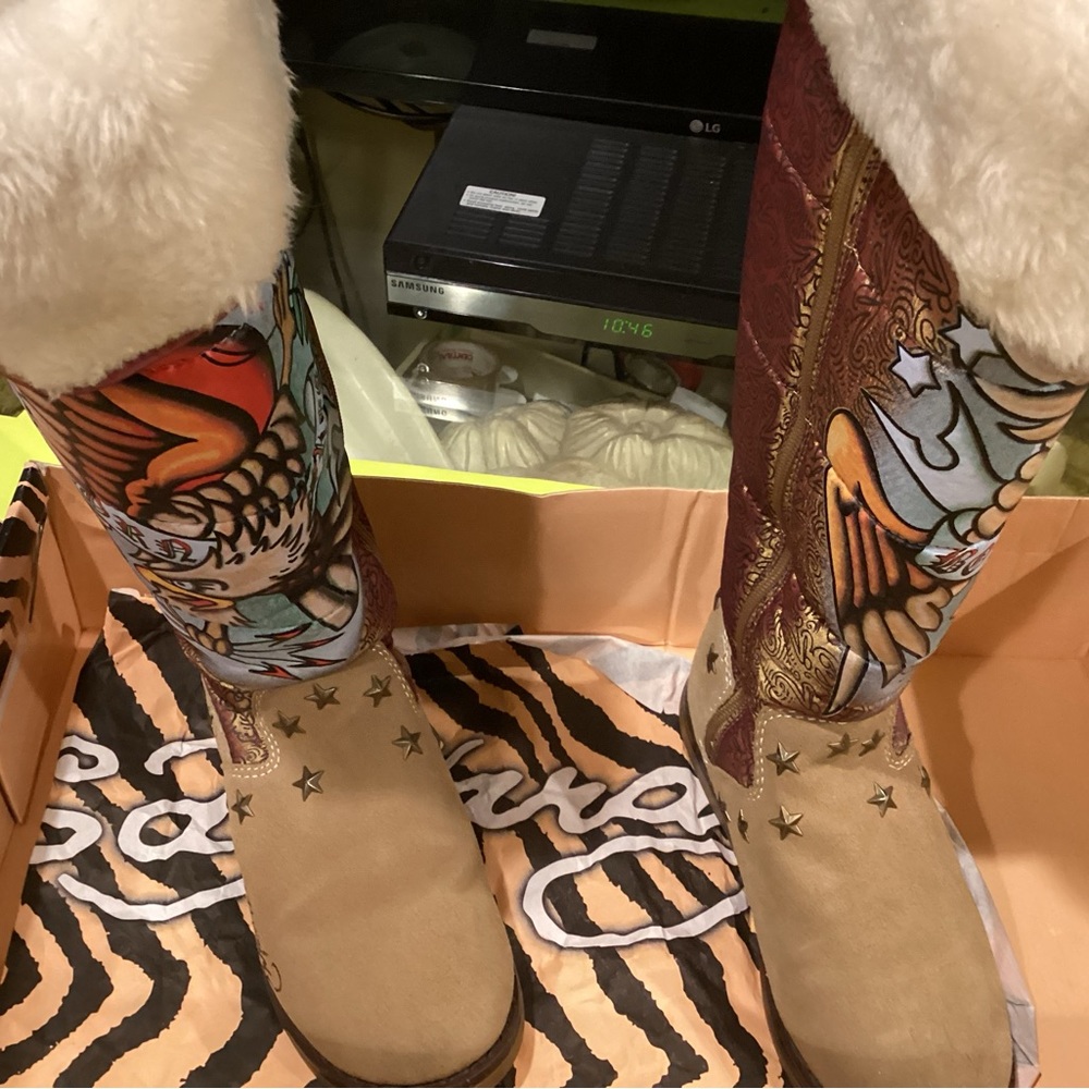 Ed Hardy boots - Picture 4 of 8